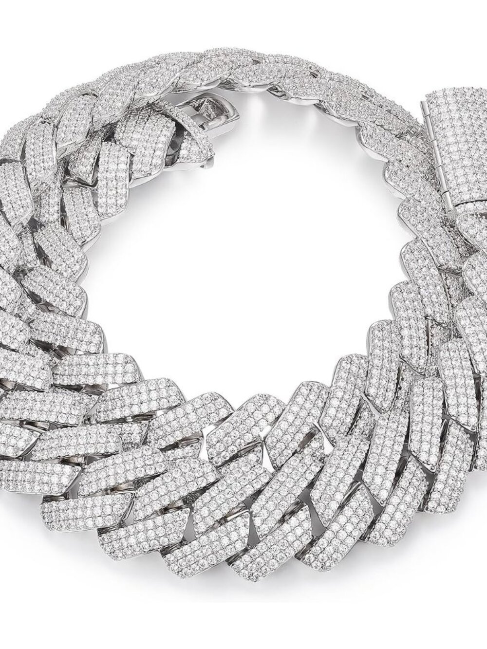 30MM/25MM Solid Big Cuban Link Chain for Men Large Thick Iced Out Chain 18K Gold